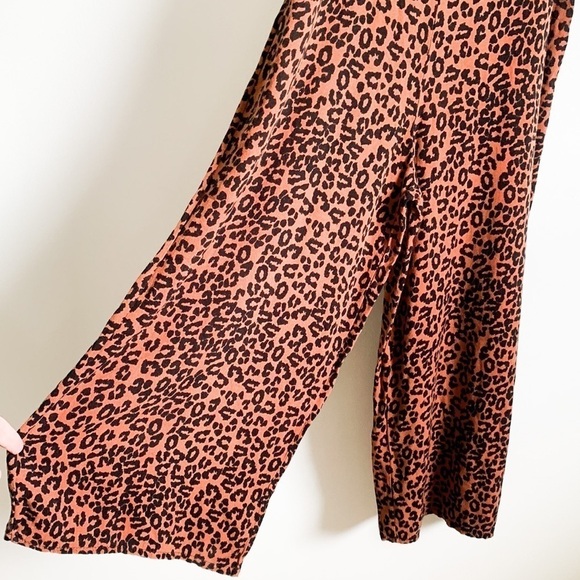 American Eagle Outfitters Leopard Animal Print Cropped Jumpsuit XS - Picture 8 of 15